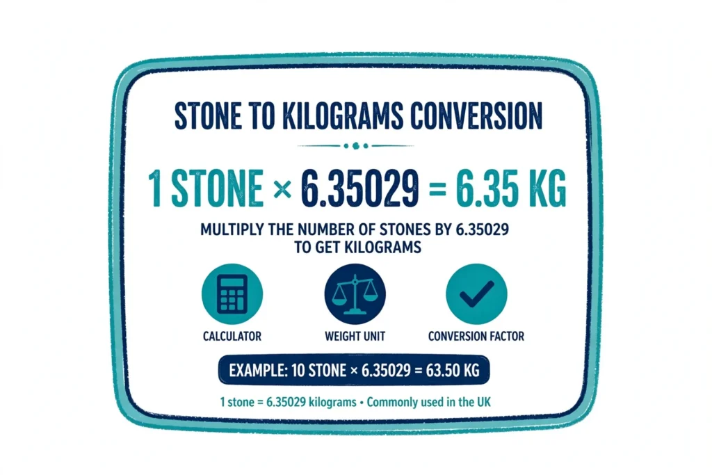 1 stone to kg conversion formula