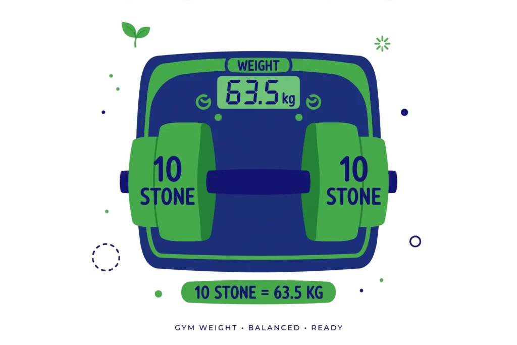10 stone to kg example on scale