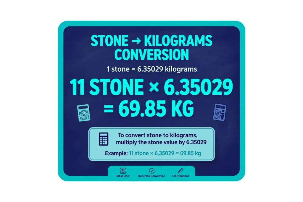 11 stone to kg conversion formula