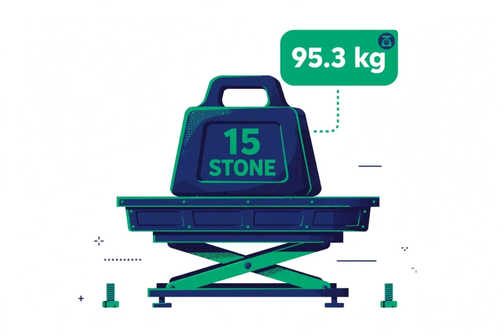 15 stone to kg example on scale