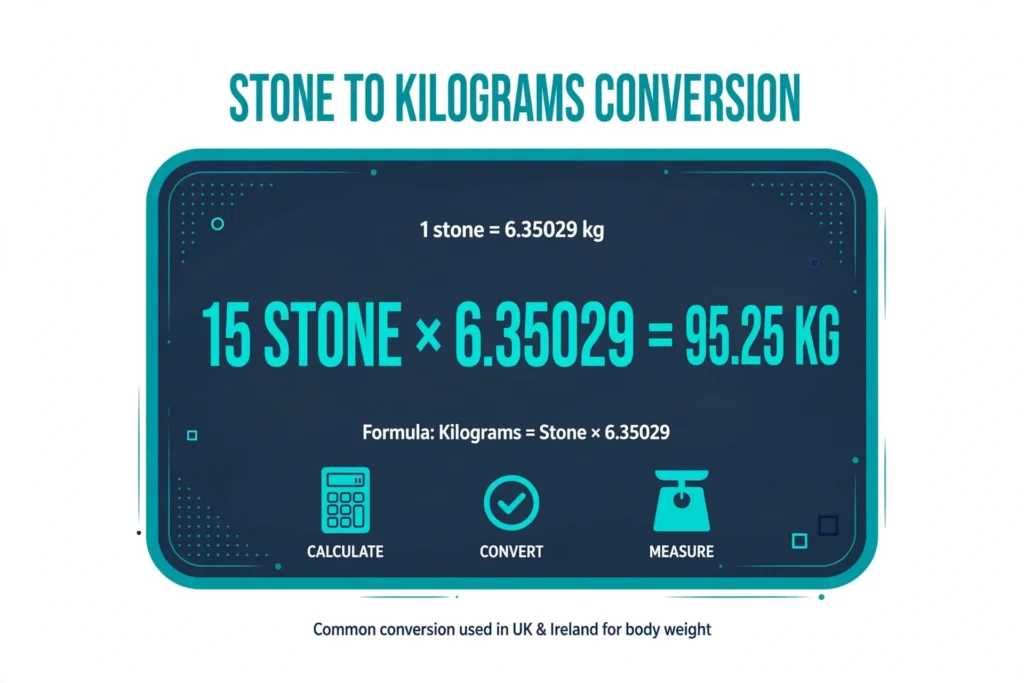 15 stone to kg conversion formula